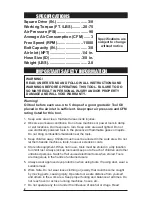 Preview for 2 page of Performance Tool M562DB Owner'S Manual