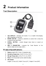 Preview for 8 page of Performance Tool MaxiScan MS300 Manual