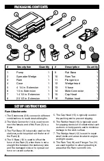 Preview for 4 page of Performance Tool W1651 Owner'S Manual