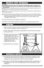 Preview for 3 page of Performance Tool W41021 Owner'S Manual