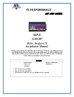 Preview for 1 page of Performance MP-8 Installation Manual