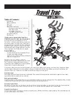 Performance Travel Trac Club Cycle Manual preview