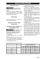 Preview for 5 page of Performax 240-3669 Operator'S Manual