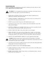 Preview for 3 page of Performax 240-3724 Operation And Safety Instructions