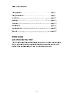 Preview for 2 page of Performax 241-0905 Operator'S Manual