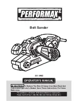 Performax 241-0983 Operator'S Manual предпросмотр