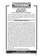 Предварительный просмотр 15 страницы Performax 241-0983 Operator'S Manual