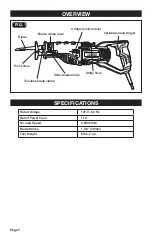 Preview for 8 page of Performax 241-0991 Operator'S Manual