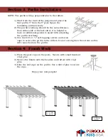 Preview for 6 page of Pergola kits USA Single-Beam Free-Standing Pergola Installation Manual