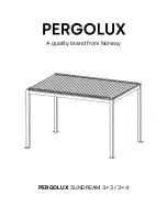 Предварительный просмотр 1 страницы PERGOLUX SUNDREAM 3x3 Manual