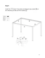 Предварительный просмотр 12 страницы PERGOLUX SUNDREAM 3x3 Manual