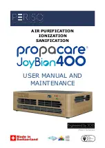 Periso SOLS Propacare JoyBion 400 User Manual And Maintenance preview