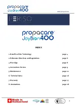 Предварительный просмотр 3 страницы Periso SOLS Propacare JoyBion 400 User Manual And Maintenance