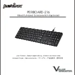 Предварительный просмотр 1 страницы perixx PERIBOARD-216 User Manual