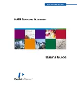 Perkin-Elmer HATR Sampling Accessory User'S Manual preview