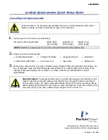 PerkinElmer L6050002B Quick Setup Manual preview