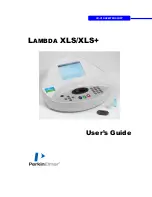 Preview for 1 page of PerkinElmer Lambda XLS User Manual