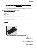 PerkinElmer Polarizer Holder Installation Instructions Manual preview