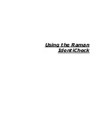 Preview for 51 page of PerkinElmer Raman IdentiCheck Getting Started Manual