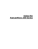 Preview for 57 page of PerkinElmer RamanMicro 200 Series Getting Started Manual