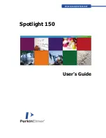 PerkinElmer Spotlight 150 User Manual preview