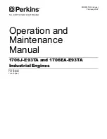 Preview for 1 page of Perkins 1706EA-E93TA Operation And Maintenance Manual