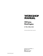 Предварительный просмотр 1 страницы Perkins 4.135 Workshop Manual