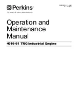 Preview for 1 page of Perkins 4016-61 TRG Operation And Maintenance Manual