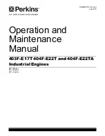 Perkins 403F-E17T 404F-E22T Operation And Maintenance Manual preview