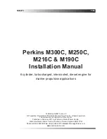 Предварительный просмотр 3 страницы Perkins M190C Installation Manual