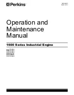 Perkins XGA 1600 Series Operation And Maintenance Manual preview