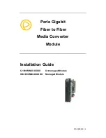 Preview for 1 page of Perle C-1000MM-M2SC05 Installation Manual