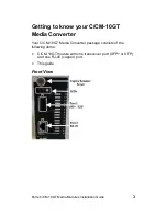 Preview for 3 page of Perle C-10GT-SFP Installation Manual