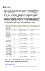 Preview for 2 page of Perle C-110-M2LC2 Installation Manual