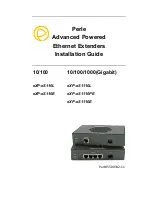 Perle eXP-xS110E Installation Manual предпросмотр