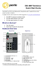 Preview for 1 page of Perle IDS-409F Quick Start Manual