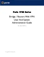 Preview for 1 page of Perle P1705 User And System Administration Manual