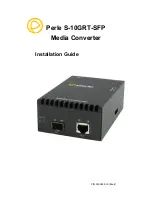 Perle S-10GRT-SFP Installation Manual preview