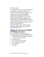 Preview for 2 page of Perle S-10GRT-SFP Installation Manual