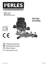 Perles OF3-808 Operating Instructions Manual preview