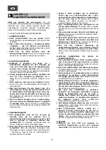 Предварительный просмотр 44 страницы Perles PB9-713 Operating Instructions Manual