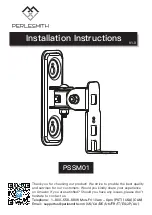 Perlesmith PSSM01 Installation Instructions Manual предпросмотр