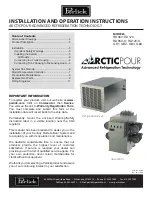 Perlick ARCTICPOUR GB1 Installation And Operation Instructions Manual предпросмотр