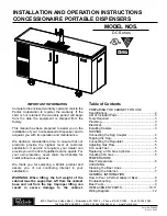 Perlick DC Series Installation And Operation Instructions Manual preview
