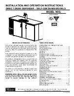 Perlick DP32 Installation And Operation Instructions Manual preview