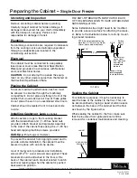 Preview for 3 page of Perlick F24NB Installation And Operation Instructions Manual