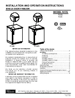 Perlick F24S F24N Installation And Operation Instructions Manual preview