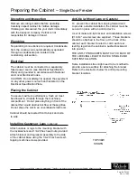 Preview for 3 page of Perlick F24S F24N Installation And Operation Instructions Manual