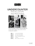 Perlick HA24 Installation Instructions Manual preview