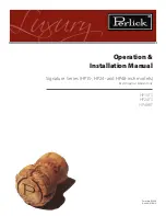 Preview for 1 page of Perlick Signature Series HP15TS Operation & Installation Manual